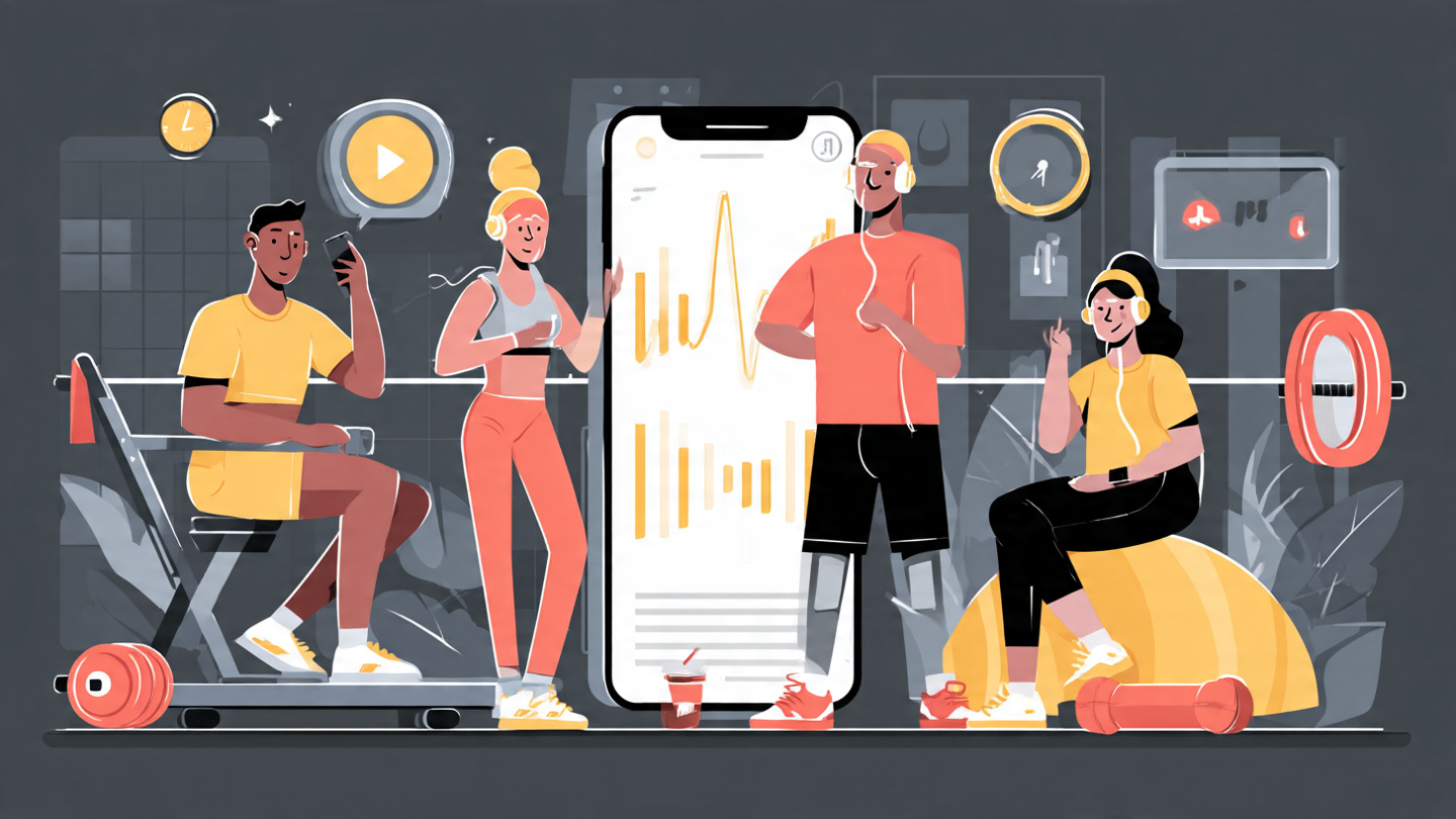 Ilustração de ferramentas de IA para academias pequenas (capa)