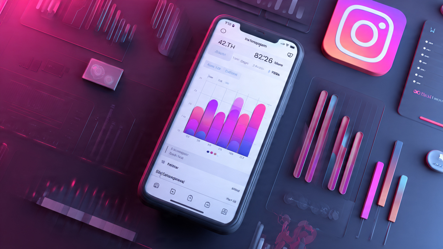 Ilustração de ferramenta de ia para analisar o instagram da concorrência (capa)
