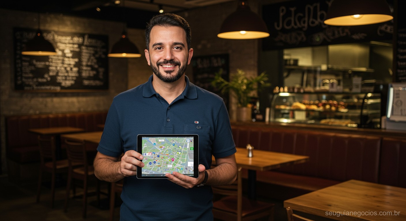 Ilustração de como usar IA para atrair clientes para restaurante local (capa)