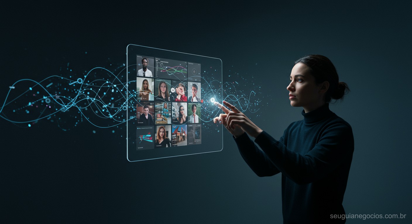 Ilustração de como gerar conteúdo usando IA para as redes sociais (capa)