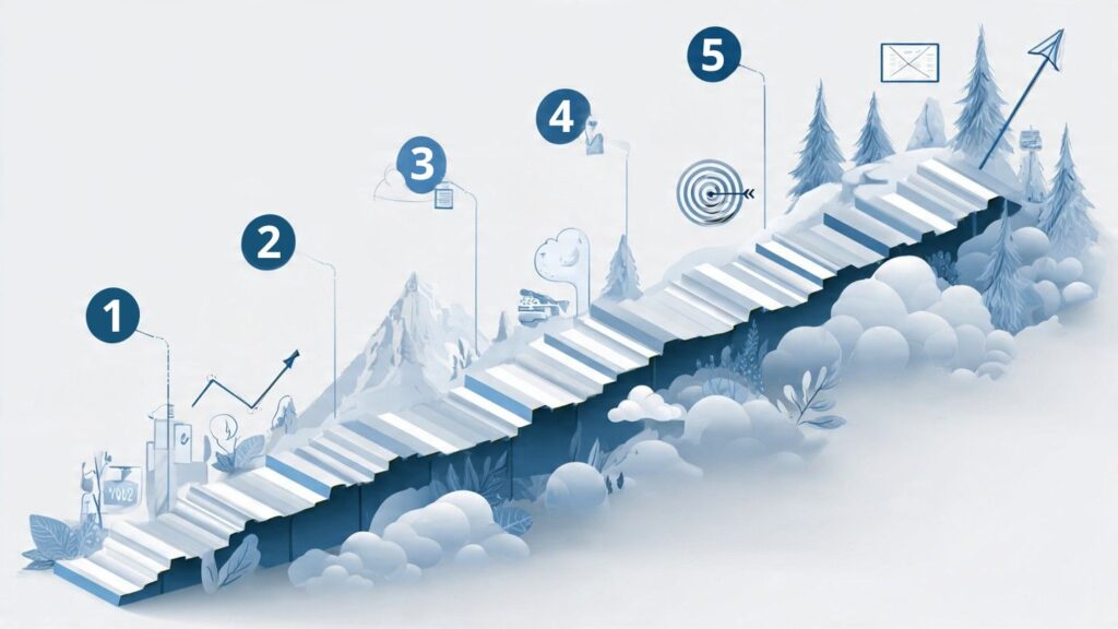 Passo a passo ilustrado de como montar uma estratégia de e-mail marketing do zero para pequenas empresas